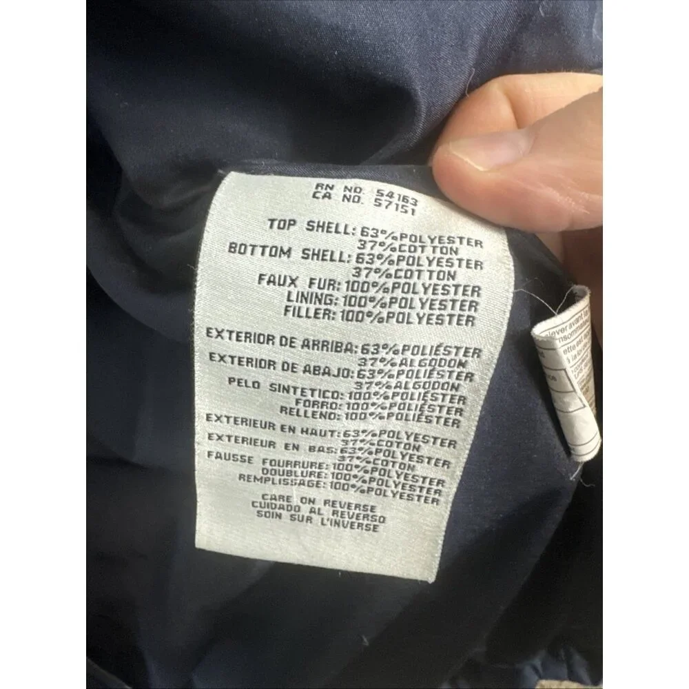 Levi’s Woodsman Quilted Puffer‎ Jacket XL with Sherpa Collar
